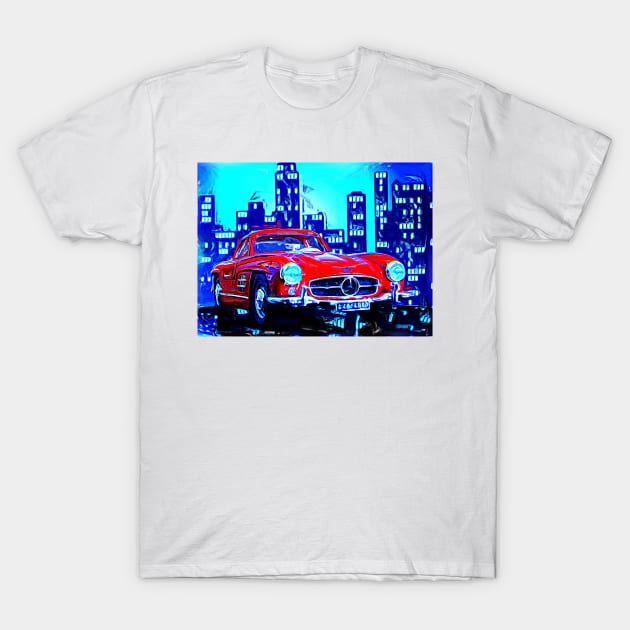 Mercedes 300SL Gullwing T-Shirt by DeVerviers